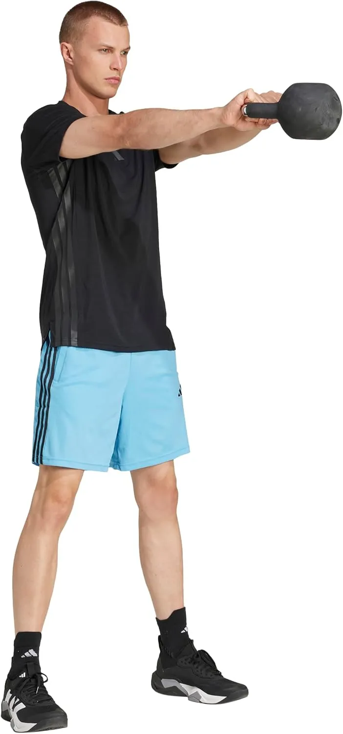 adidas Men's Train Essentials Piqu?? 3-Stripes Shorts