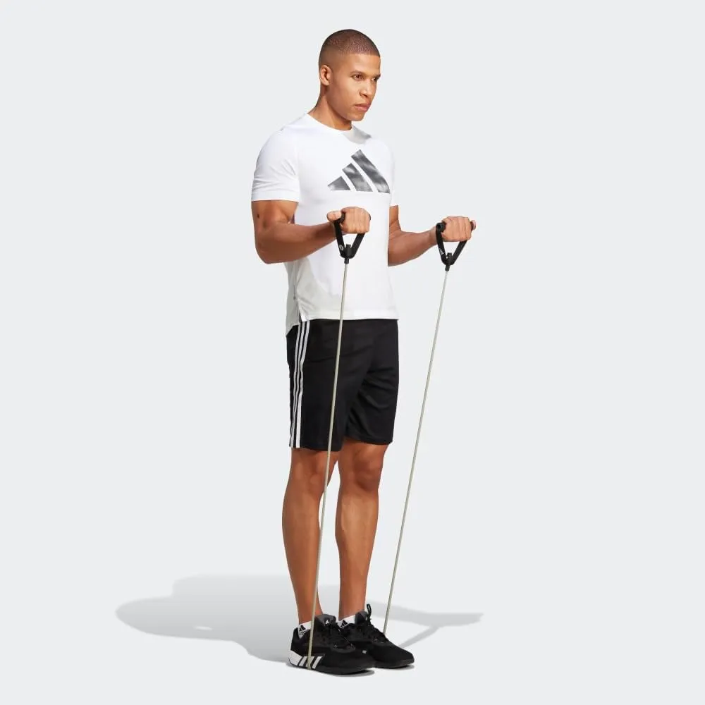 adidas Men's Train Essentials Piqu?? 3-Stripes Shorts