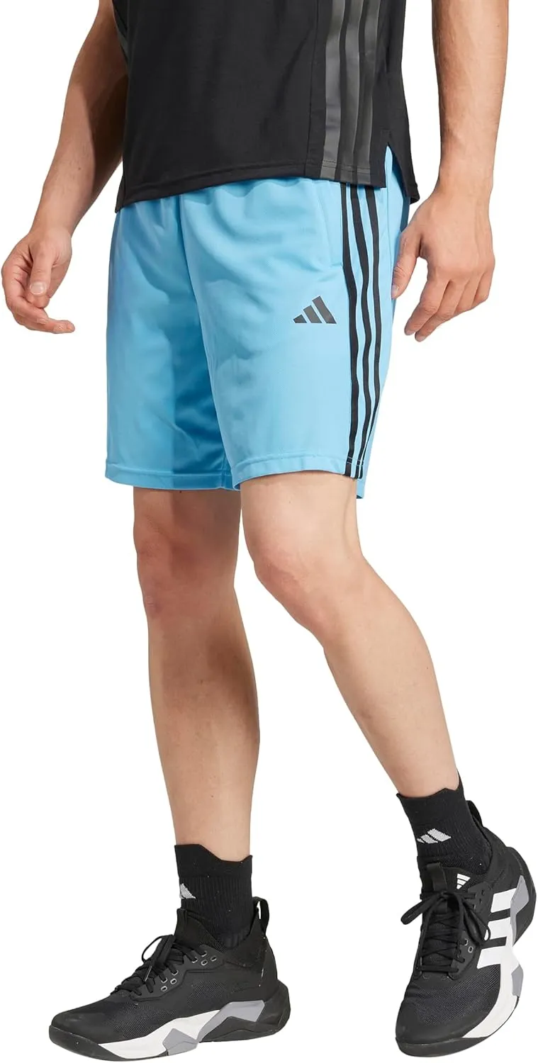 adidas Men's Train Essentials Piqu?? 3-Stripes Shorts