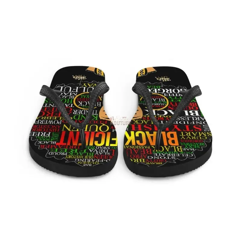 Blacknificent Flip Flops