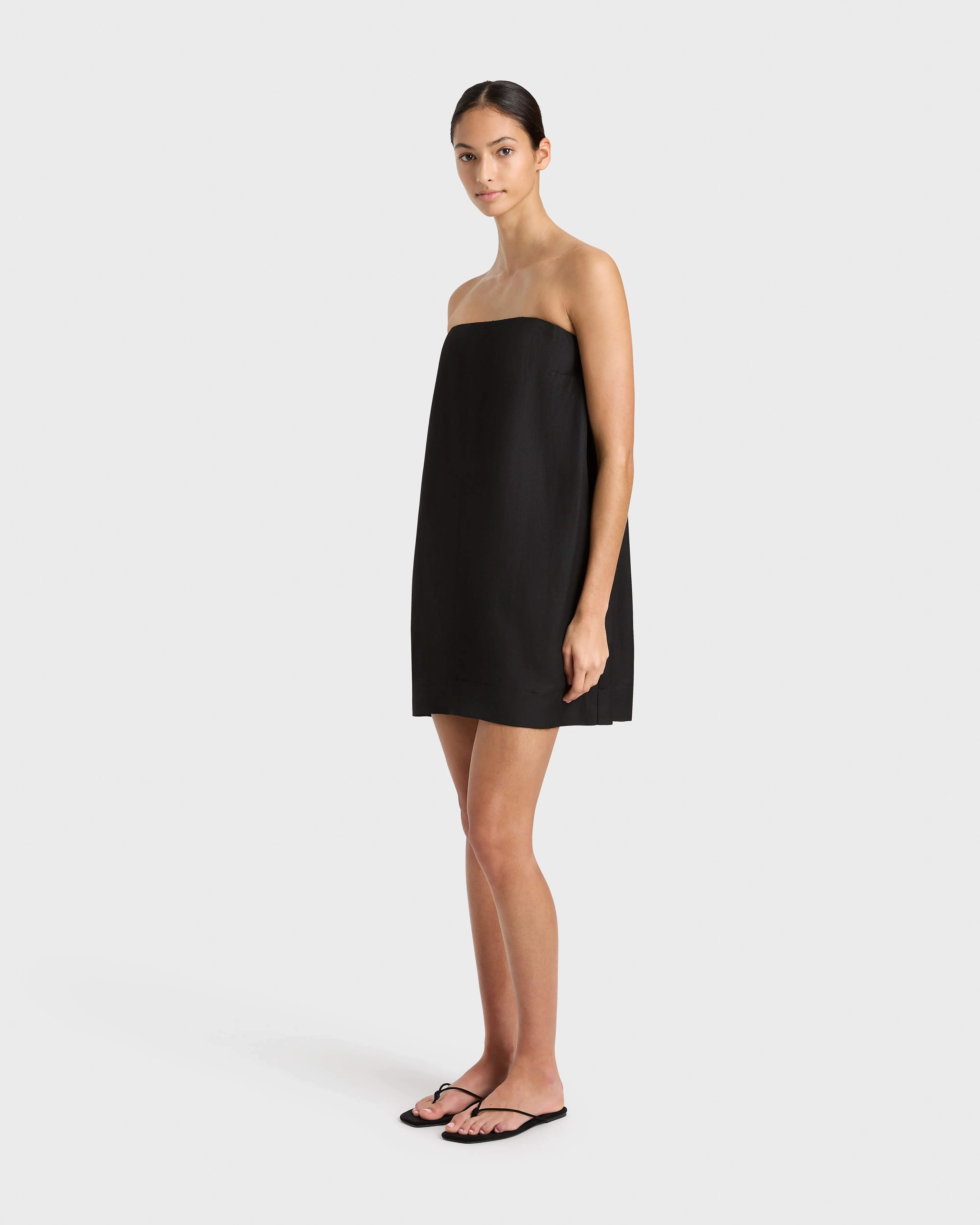 Bormio Strapless Mini Dress - Black