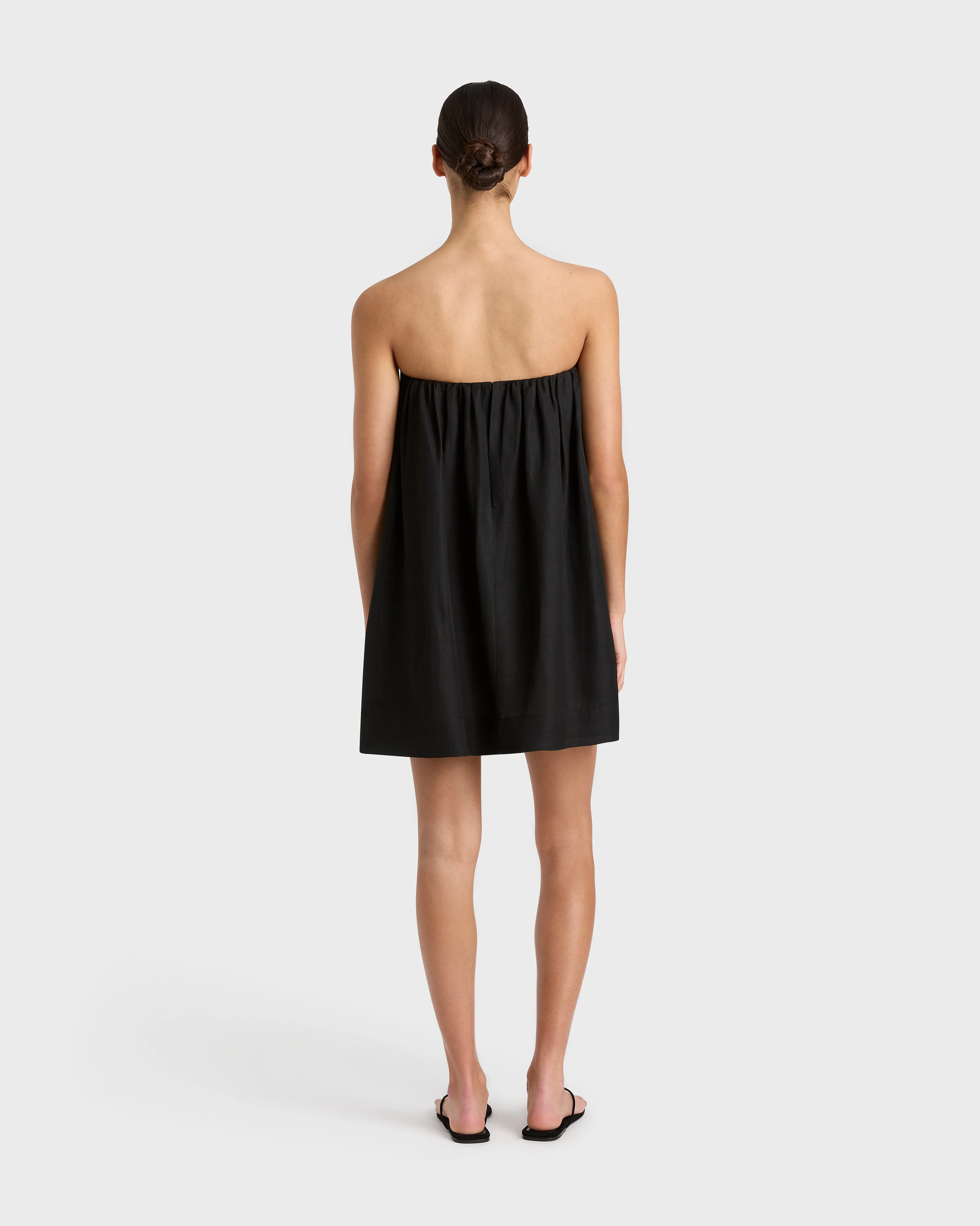 Bormio Strapless Mini Dress - Black