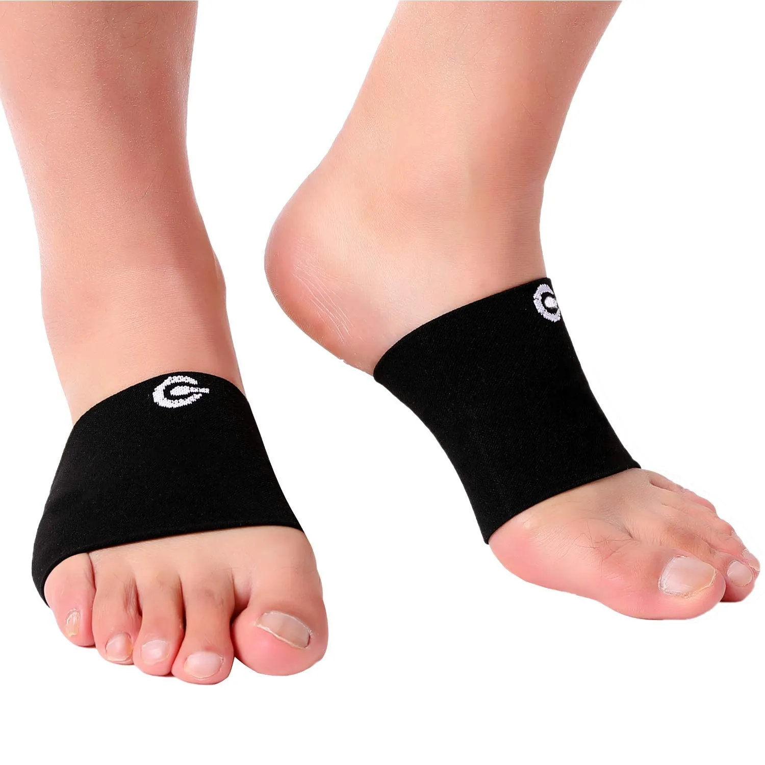 Doc Miller Arch Support Sleeves for Feet  Plantar Fasciitis Brace for Foot Pain Relief, Compression Socks, Heel Spurs, Fallen Arches, Orthotic Aid, and Planters Facetious Relief, 1 Pair