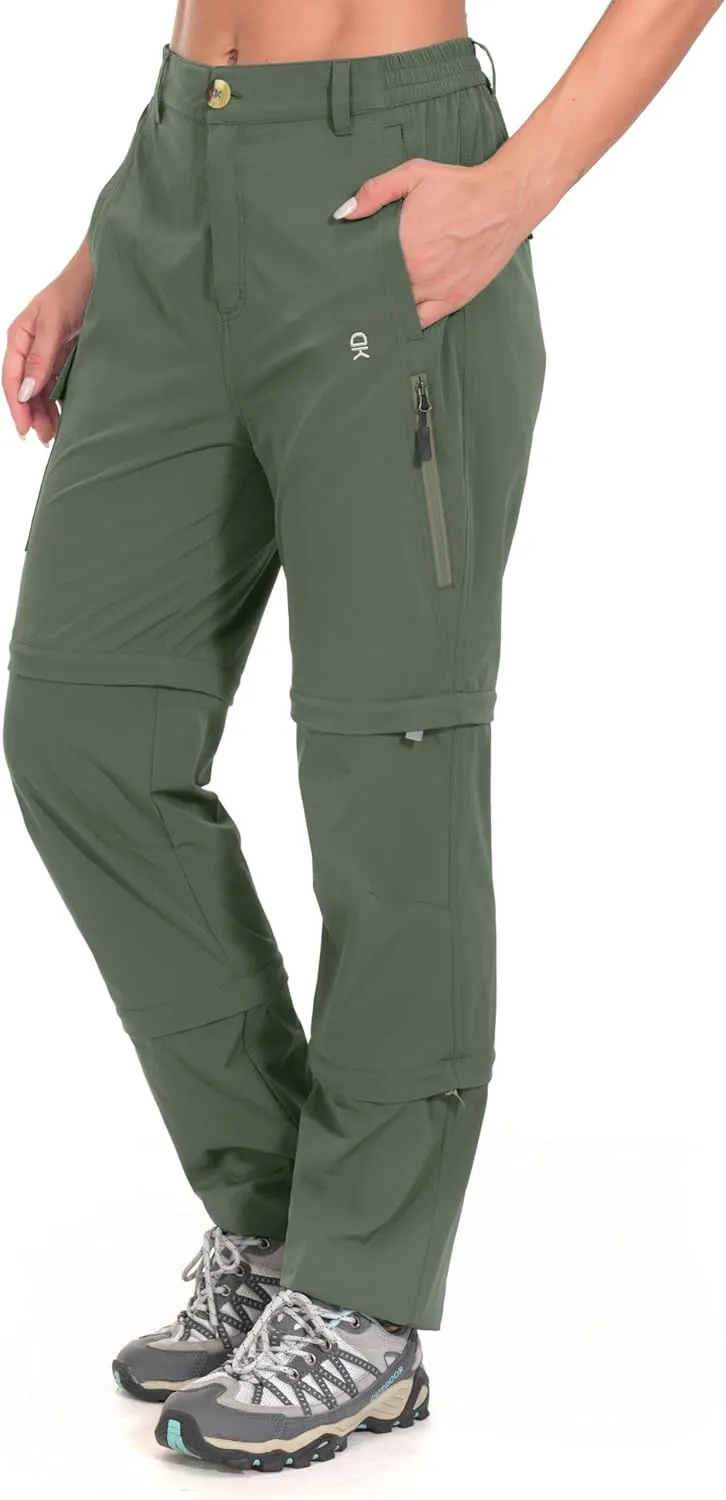 Little Donkey Andy Women's Stretch Convertible Pants, Zip Off Quick Dry Hiking Pants